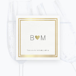 feest van de moderne / elegante bruiloft servetten