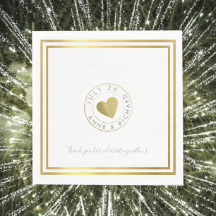 feest van de moderne en elegante bruiloft servet