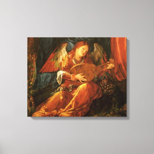 Feest van de Rozenkrans engel door Albrecht Durer Canvas Afdruk (Voorkant)