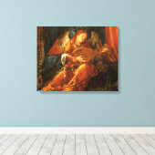 Feest van de Rozenkrans engel door Albrecht Durer Canvas Afdruk (Insitu (Houten vloer))