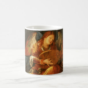 Feest van de Rozenkrans engel door Albrecht Durer Koffiemok