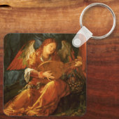 Feest van de Rozenkrans engel door Albrecht Dürer Sleutelhanger (Achterkant)