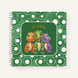 Feest van de schattige babydinosaurus notitieboek