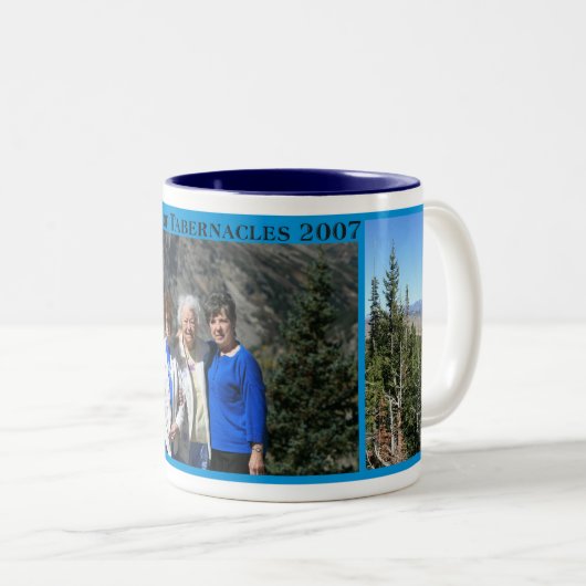 Feest van de tablet tweekleurige koffiemok (Voorkant rechts)