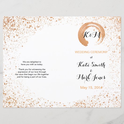 Feest van de weddenschap met koper (Voorkant)