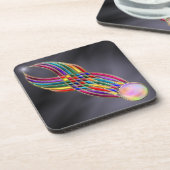 Feest van Edelstenen Kurk Onderzetter (Linkerzijde)