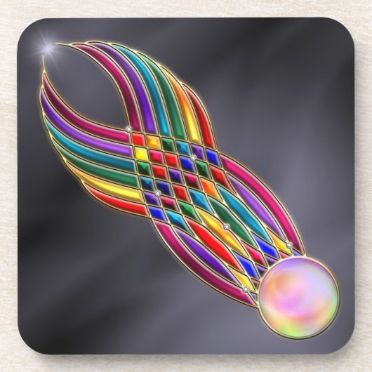 Feest van Edelstenen Kurk Onderzetter (Voorkant)