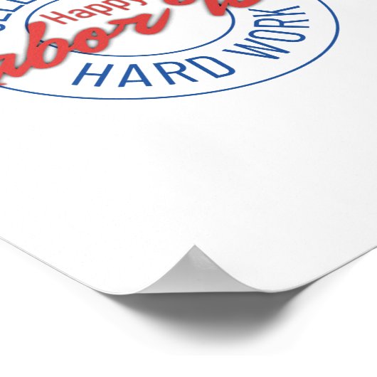 Feest van hard werken, Happy Labor Day Poster (Hoek)