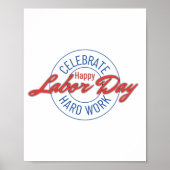 Feest van hard werken, Happy Labor Day Poster (Voorkant)
