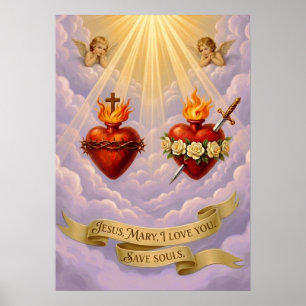 Feest van het Heilig Hart van Jezus Katholiek Poster