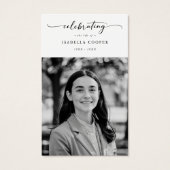 Feest van het leven Elegante begrafenisgebed Kaart (Voorkant)