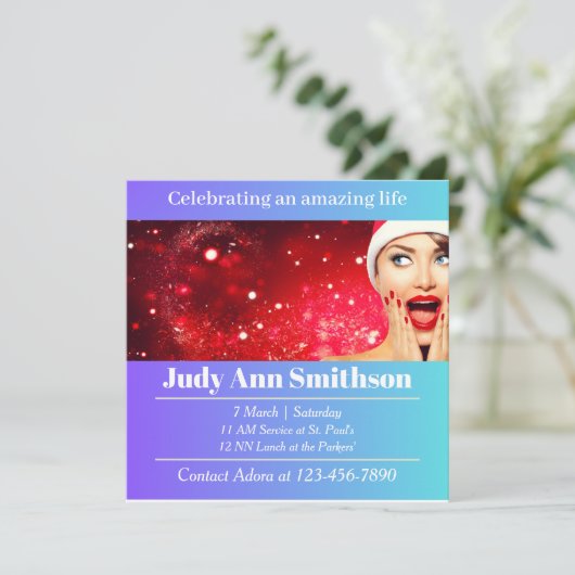 feest van het leven feestdagenkaart (Staand voorkant)