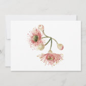 Feest van het Leven | Uitvaart Eucalyptus Uitnodig Kaart (Achterkant)