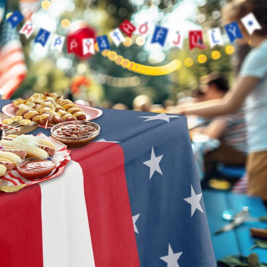 Feest van het Semiquincentennial Stars & Stripes Tafelkleed
