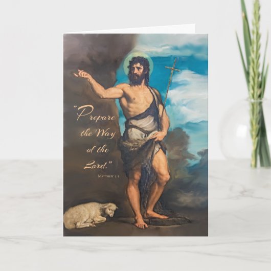 Feest van Johannes de Doper: Bereid de Weg Kaart (Voorkant)