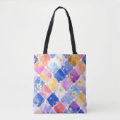 Feest van kleuren in een bloementuin tote bag (Voorkant)