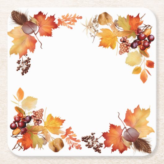 Feest van kleuren: kransoogst kartonnen onderzetters (Voorkant)