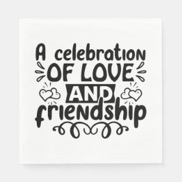 Feest van liefde en vriendschap servet