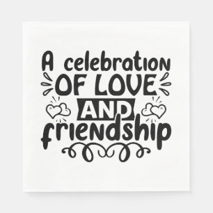 Feest van liefde en vriendschap servet
