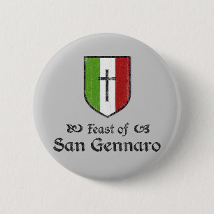 Feest van San Gennaro Festival Knop Ronde Button 5,7 Cm
