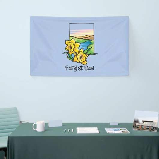 Feest van Sint-David Narcissen Spandoek (Beurs)