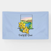 Feest van Sint-David Narcissen Spandoek (Horizontaal)
