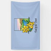 Feest van Sint-David Narcissen Spandoek (Verticaal)