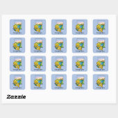 Feest van Sint-David Narcissen Vierkante Sticker (Vel)