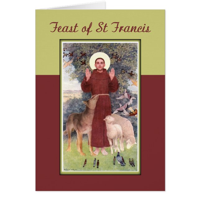Feest van Sint-Franciscus, Dieren en Stigmata (Voorkant)