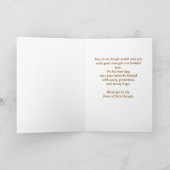 Feest van Sint-Jozef Katholisch Glas in Lood Kaart (Binnen)