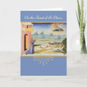 Feest van St. Blauw Clare van Assisi, Kaart (Voorkant)