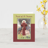 Feest van St. Francis, Dieren en Stigmata Kaart (Gele Bloem)