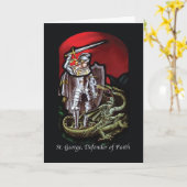 Feest van St. George Verdediger van het geloof Syi Kaart (Gele Bloem)