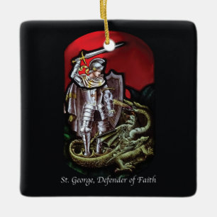 Feest van St. Joris, Verdediger van het Geloof ver Keramisch Ornament