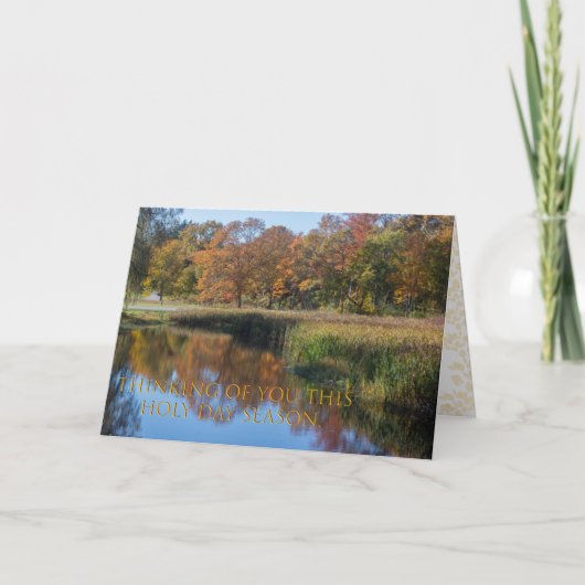 Feest van Tabernakels denken aan je groet. Kaart (Voorkant)