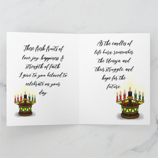 Feest van vers fruit kaart (Binnen)