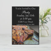 Feest Varken Uitnodiging (Staand voorkant)