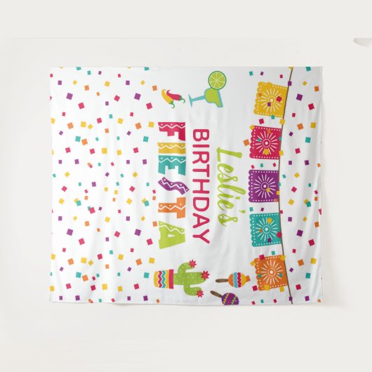 Feest Verjaardag Achtergrond - WH Wandkleed (Voorkant (horizontaal))