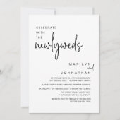 Feest vieren met de Passen getrouwd, huwelijksdine Kaart (Voorkant)