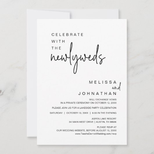 Feest vieren met de Passen getrouwd, huwelijksfees Kaart (Voorkant)