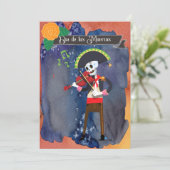 Feest vieren op Dag van de Doden Dia de Los Muerto Kaart (Staand voorkant)