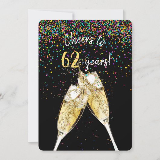 feest voor 62e trouwdag kaart (Voorkant)