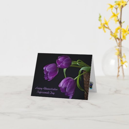 Feest voor administratieve professionals kaart (Gele Bloem)