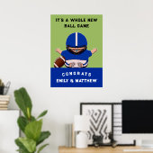 Feest voor baby jongen poster (Thuiskantoor)