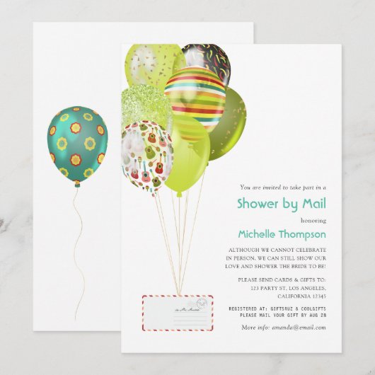 Feest voor baby of bruiloft per post kaart (Voorkant / Achterkant)