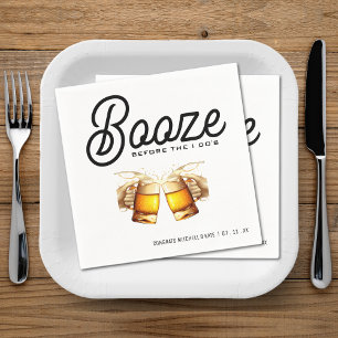 Feest voor Booze Before I Do's Bachelor Bacheloret Servet