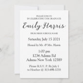 Feest voor de klas van 2025 kaart (Achterkant)