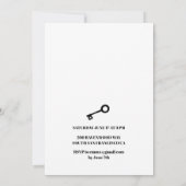 Feest voor Geheime Agenten Kaart (Achterkant)