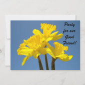 Feest voor Goede Vriend! Invitaties Daffodilventil Kaart (Voorkant)
