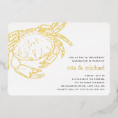 Feest voor gouden olieramp folie uitnodiging (Voorkant)